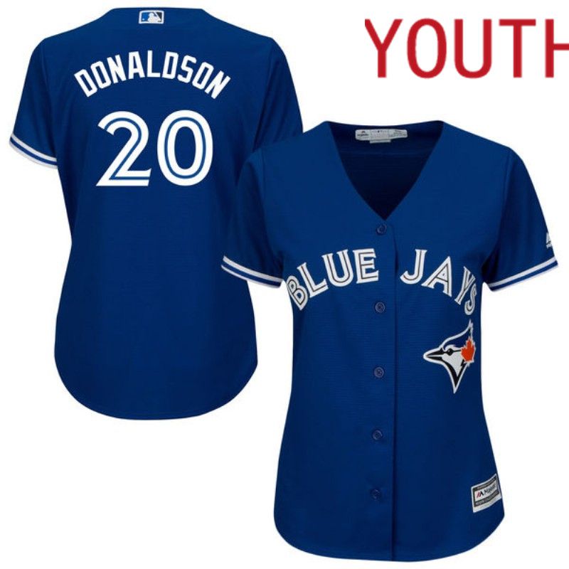 Youth Toronto Blue Jays 20 Donaldson Blue Nike Game 2024 MLB Jersey style 1
